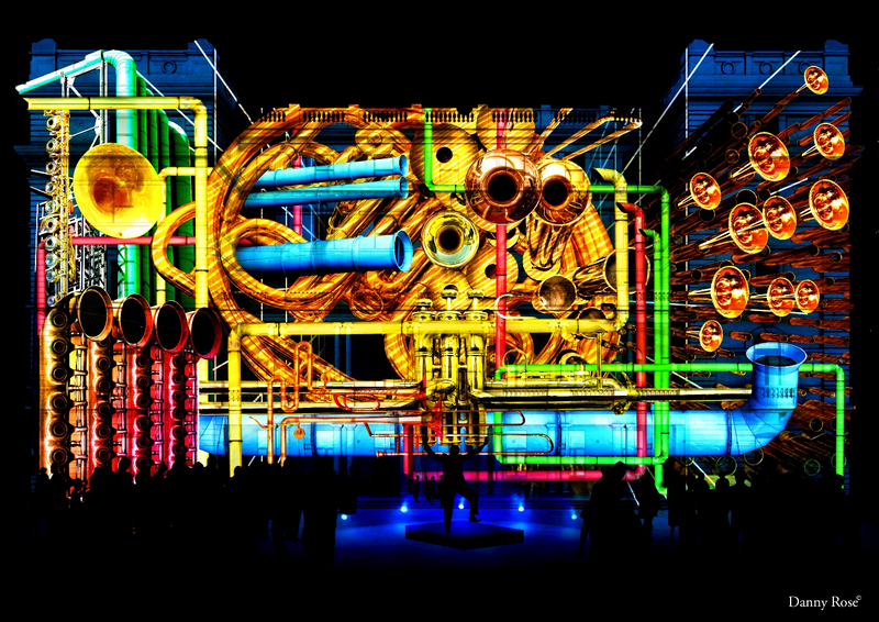 Illustration for article titled Sydney morphs into a psychedelic wonderland using projected lights